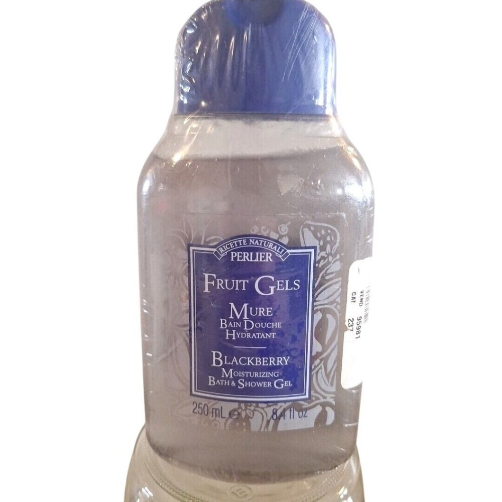Perlier Fruit Gels Blackberry Moisturizing Bath & Shower Gel 250 mL New Sealed